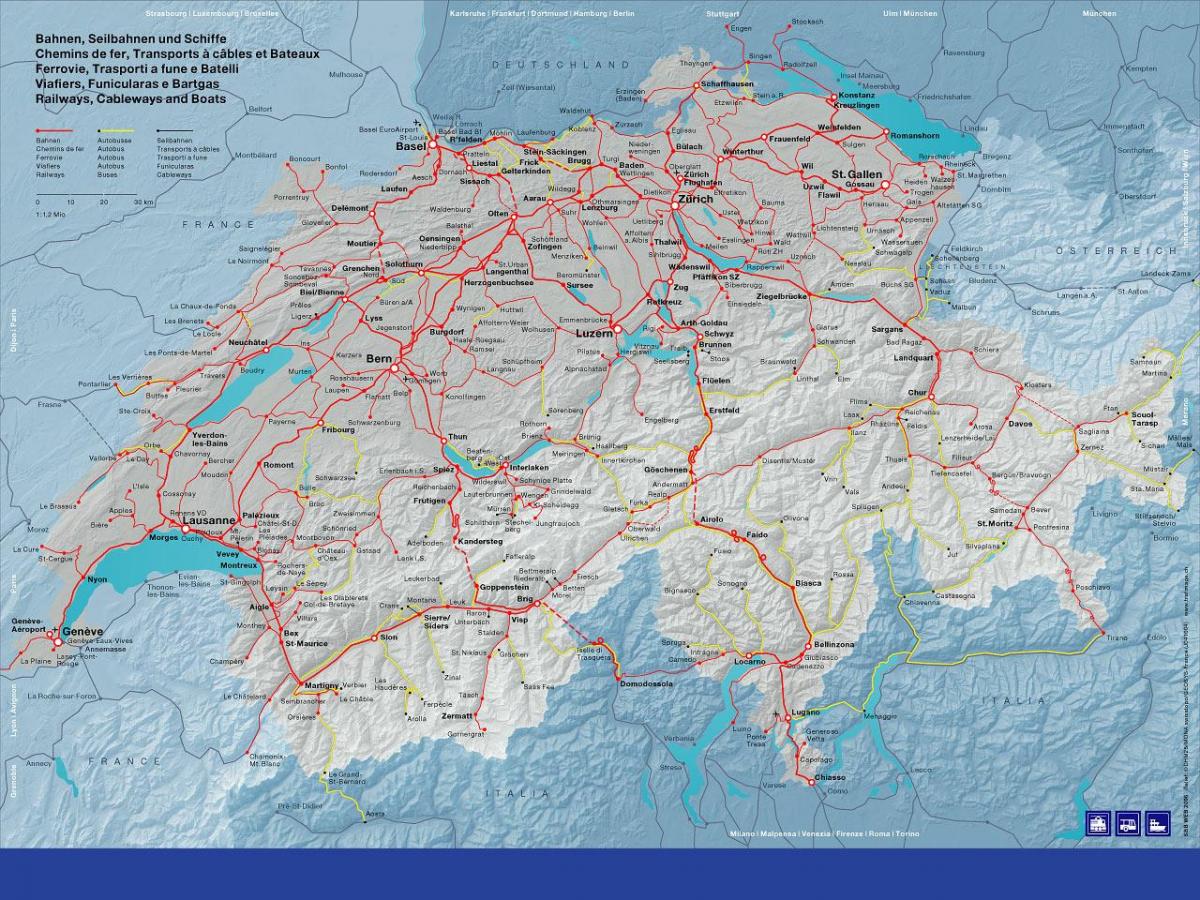 mapa sbb mapu švajčiarsko