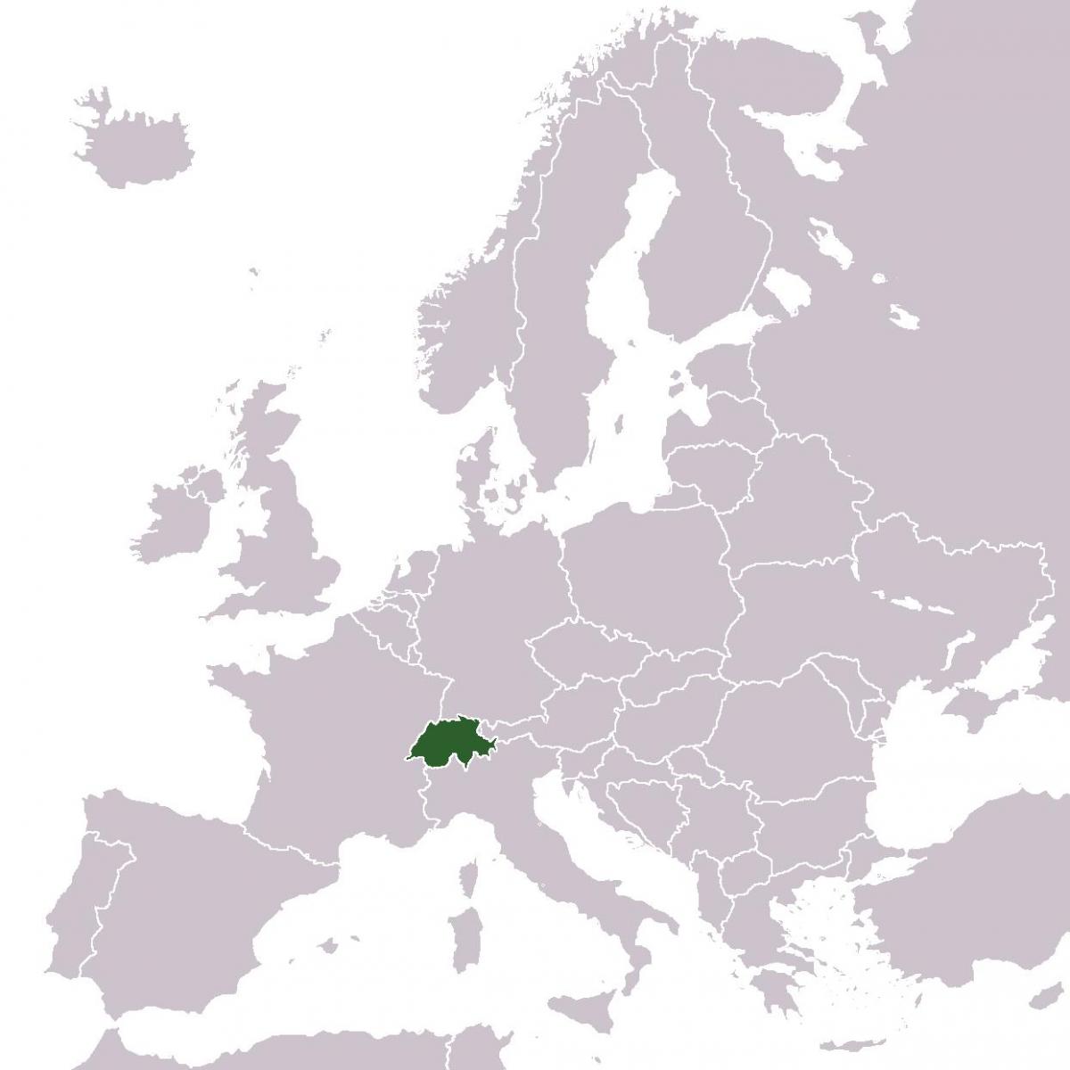 švajčiarsko miesto v európe mapu