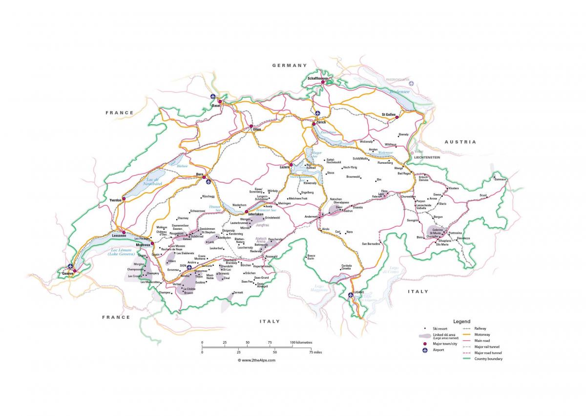 mapa metro švajčiarsko 