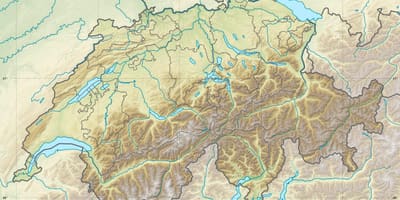 Mapa švajčiarska úľavu