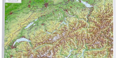 Mapa švajčiarska 3d