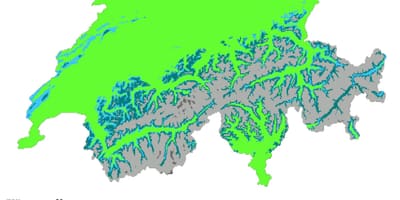 Mapa švajčiarska klímy