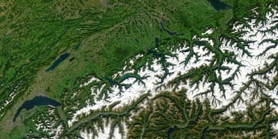 Mapa švajčiarska satelit