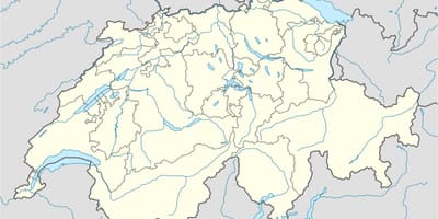 Mapa švajčiarska vektorová mapa