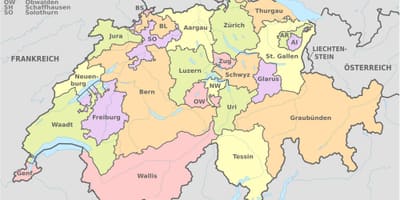 Basel mapu švajčiarska